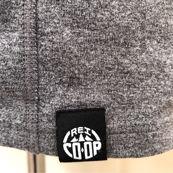REI Co-op. Midweight Baselayer Half Zip Top. Gray. Small - Picture 5 of 10